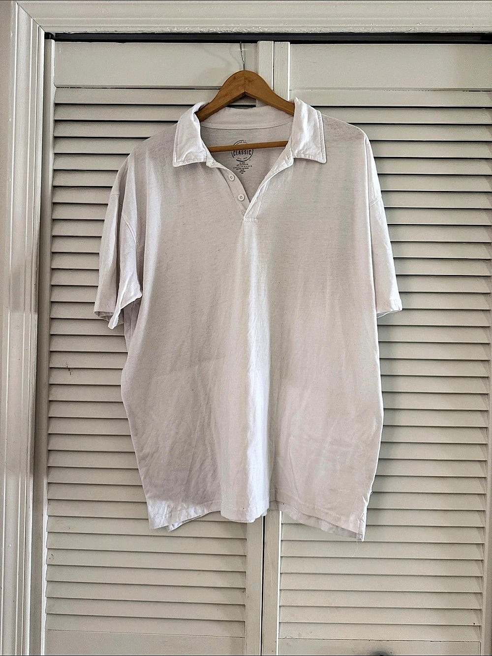 True Classic Men's Short Sleeve Polo White XXL